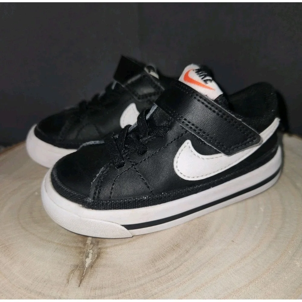 Nike Kids DA5382‎ 002 Court Legacy Black Slip On Low Top Sneaker Size 6C
